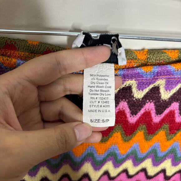 Chesley Striped Midi Skirt Sz SP - Picture 5 of 9